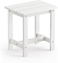 LUE BONA Outdoor Side Table, HDPS Small Outdoor Adirondack Side Tables by LUEBONA
