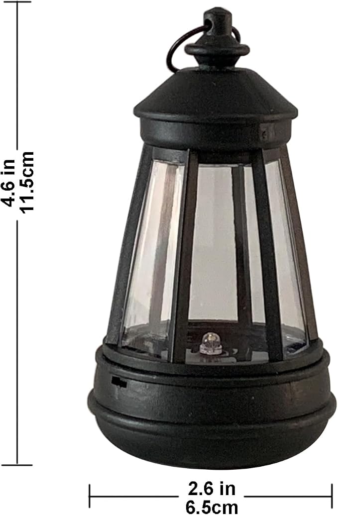 Outdoor Figurine Mini Solar Lantern Replacement LED DIY Small Solar Lantern - Image 2