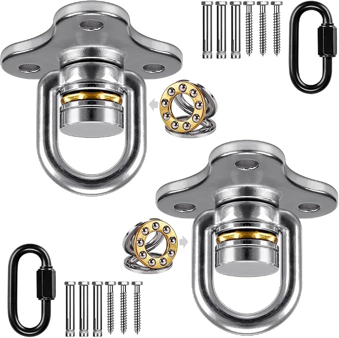 SELEWARE Heavy Duty Swing Hanger Bearing Swivel Hook, 360 Swivel Swing Hanger by SELEWARE