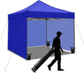 10x10 Pop up Canopy Tent with Sidewalls, Heavy Duty Waterproof Sun Shade Canopy by AERGERGER