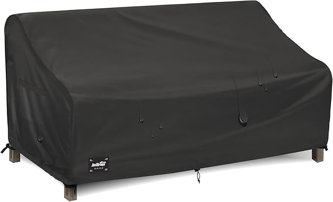 JinHrtoyi 2-Seater Patio Loveseat Cover, 60Wx38Dx35H inches Outdoor Furniture by JinHrtoyiFurnitureCovers