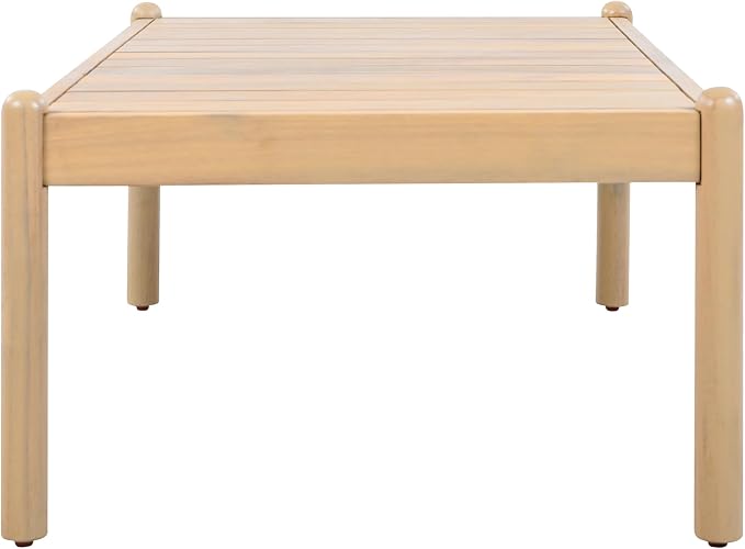 Christopher Knight Home Lenor Patio Acacia Wood Coffee Table, Solid Wood - Image 6