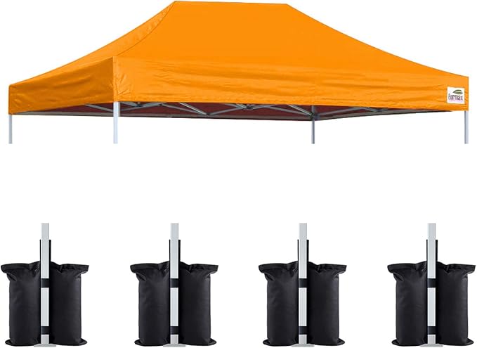 Eurmax USA Pop Up Canopy Top Gazebo Tent Cover Replacement Top Only, Bonus 4PC by Eurmax