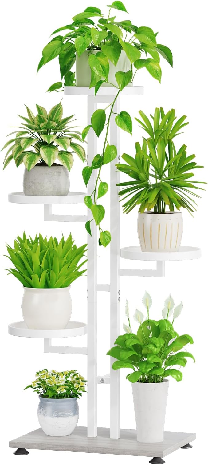 iDavosic.ly 4 Tier Plant Stand Indoor Outdoor, Tiered Corner Multiple Flower by iDavosicly