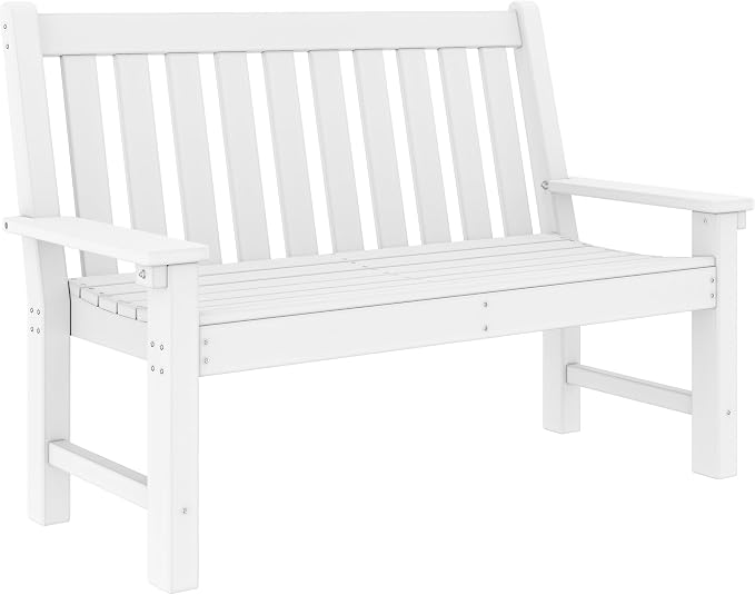 YITAHOME Garden Bench, All Weather Outdoor Bench - Image 4