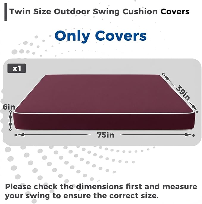 Outdoor Twin Porch Mattress Cover Waterproof, 6inch Outdoor Mattress Cover - Image 4