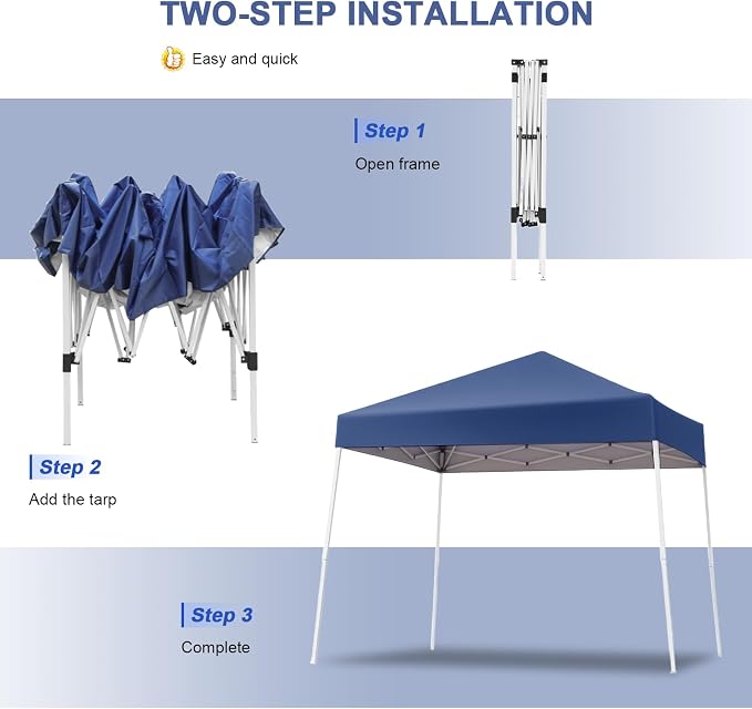 Canopy Tent 10x10, Pop Up Instant Sun Shade Shelter - Image 4