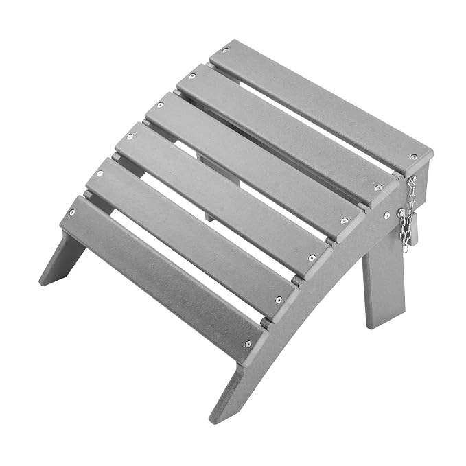VEVOR Adirondack Ottoman, 16.9L x 18.9W x 13H Inch HDPE Plastic Folding - Image 12