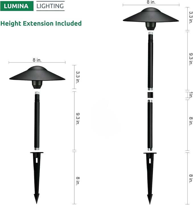 Lumina Lighting® 3W Landscape Lighting 12V Landscape Lights Low Voltage - Image 6