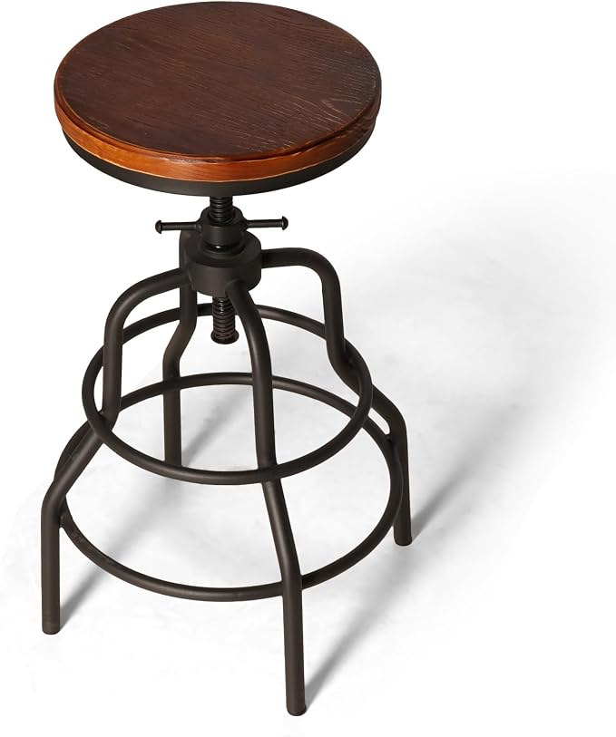 LOKKHAN Vintage Industrial Barstools - Image 8