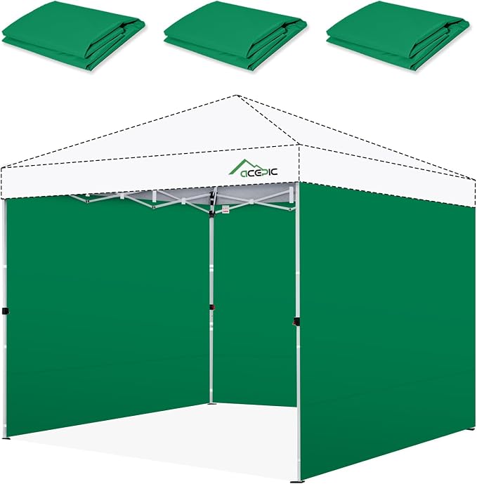 Sidewalls for 10x10 Pop Up Canopy, 210D Polyester Waterproof Canopy Sidewalls by ACEPICOutdoor