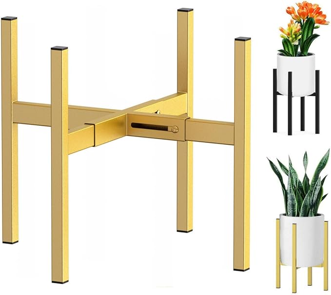 Metal Plant Stand, Adjustable Size Fits 10 12 13 14 15 16 Inches Large Planter by Unknown