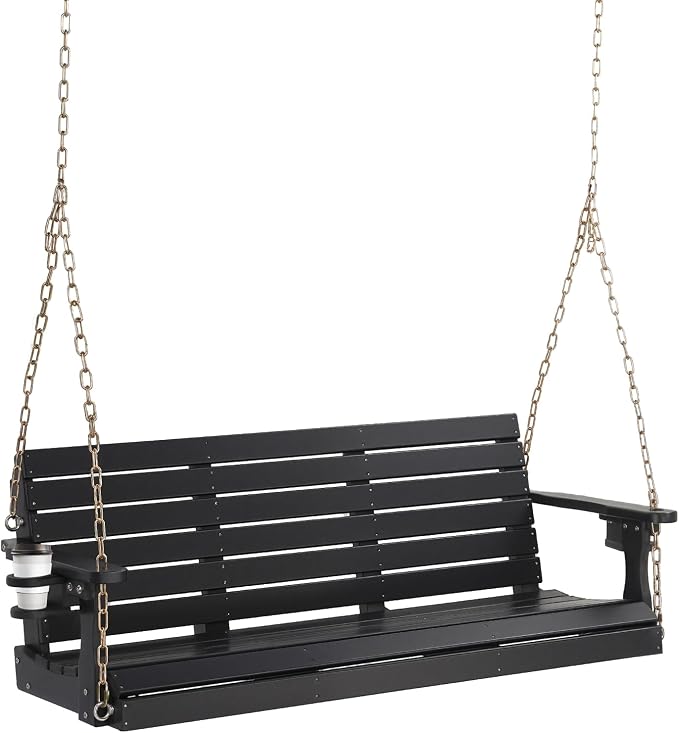 VINGLI Heavy Duty 1600 LBS HDPE Porch Swing Outdoor by VINGLI