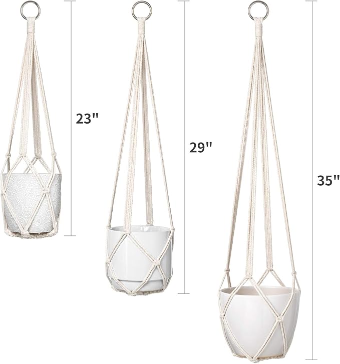 Dahey Macrame Plant Hanger Set of 3 - Image 7