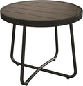 Grand patio Outdoor Side Table, Round End Table by GrandPatio