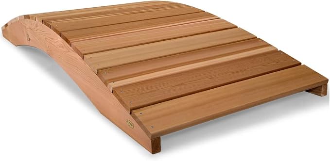 All Things Cedar FB96 Garden Bridge | 8-Ft Durable Outdoor Wooden Bridge - Image 3