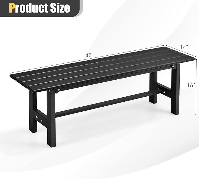 Giantex 2-Pack Outdoor Bench Seat - Image 3