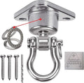 9M Stainless Steel Hanger with Smooth Swing Bearings, Heavy Duty 180°+360° by Dakzhou