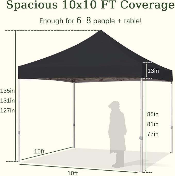 Easy 10x10 Pop Up Canopy Tent - Image 7