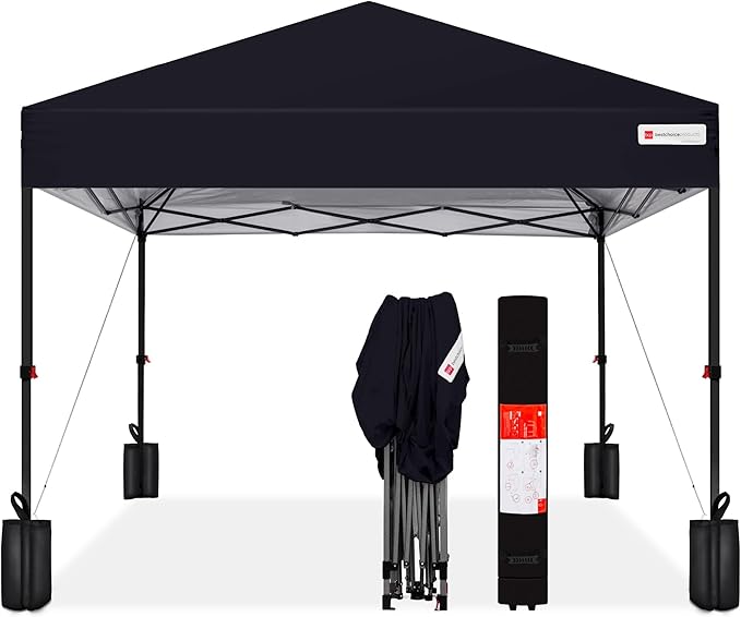 Best Choice Products 12x12ft Pop Up Canopy Tent, Outdoor Shade, 1 Person 1 by BestChoiceProducts
