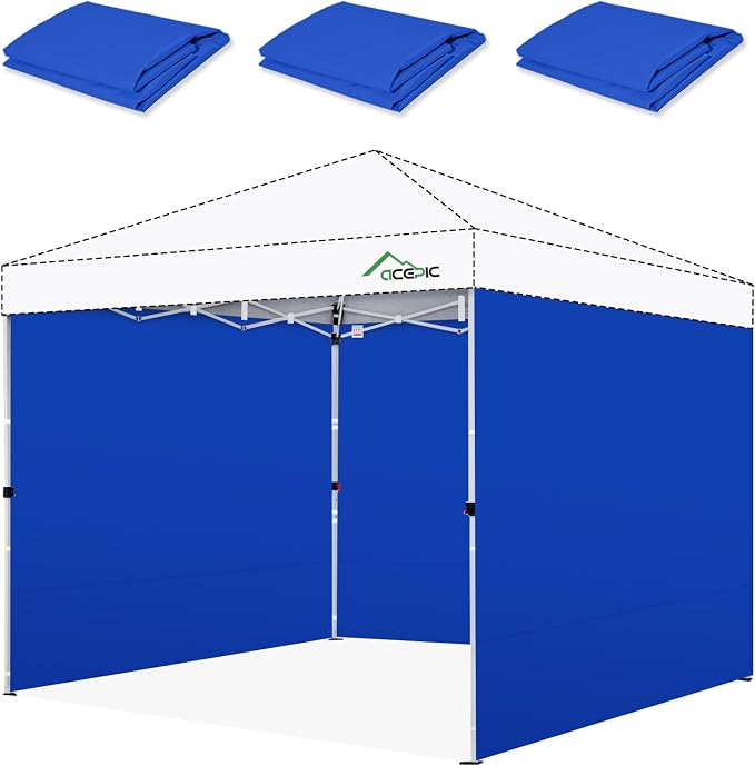 Sidewalls for 10x10 Pop Up Canopy, 210D Polyester Waterproof Canopy Sidewalls by ACEPICOutdoor