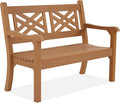 Psilvam 49''W All-Weather Poly Lumber Outdoor Bench – 2- Person Garden Bench by PsilvamGardenFurniture