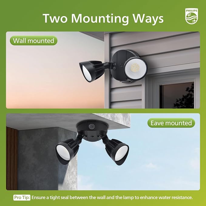 Philips Dusk to Dawn 44W 3500LM LED Security Flood Lights Outdoor, 5000K - Image 5