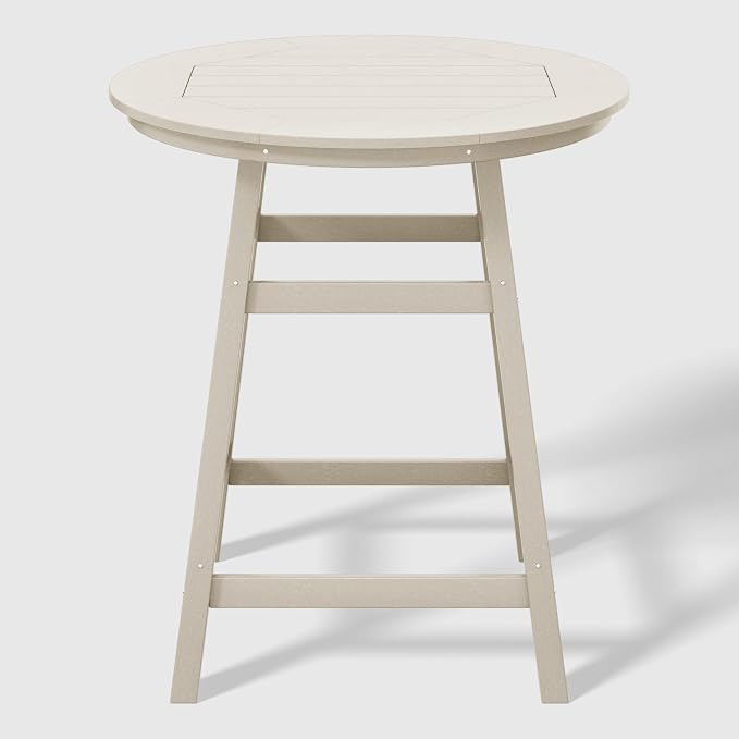 WestinTrends Malibu 5-Piece HDPE Outdoor Patio Dining Bar Bistro Table Set - Image 4