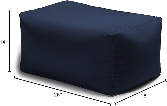 Jaxx Leon Outdoor Bean Bag Ottoman - Image 3