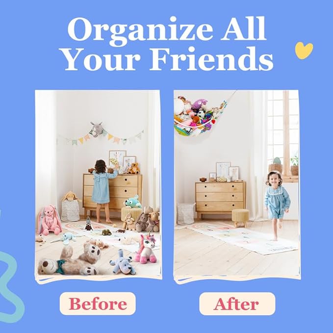 Lilly's Love Stuffed Animal Hammock | Corner Hanging Organizer, Toy Storage - Image 4