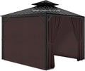 Gazebo Privacy Curtains 10' x 12' by Aonear