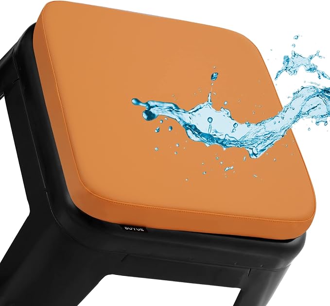 BUYUE Enhanced Anti-Slip Magnetic Bar Stool Cushion 1 Piece, Luxury PU Leather by BUYUE