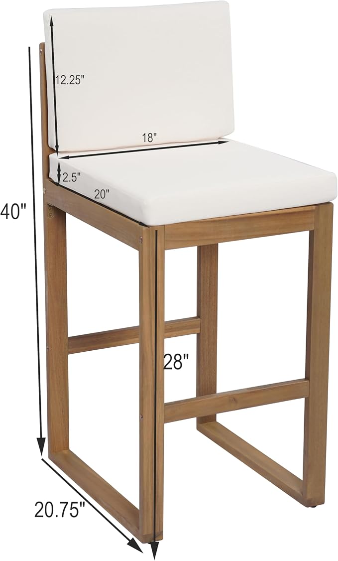 Christopher Knight Home Gree Outdoor Counter Height Bar Stools Set of 2 - Image 2