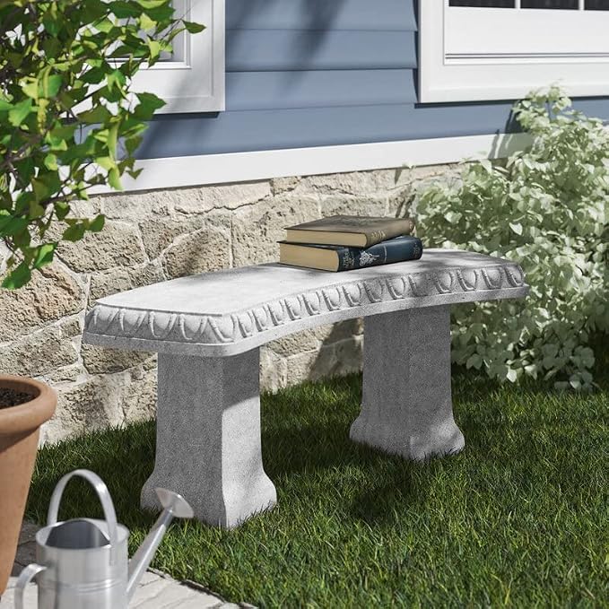 EMSCO Group Garden Bench Statue – Resin Construction - Image 2