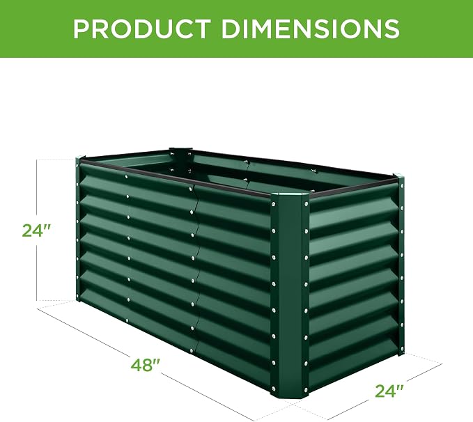 Best Choice Products 4x2x2ft Outdoor Metal Raised Garden Bed, Deep Root Planter - Image 7