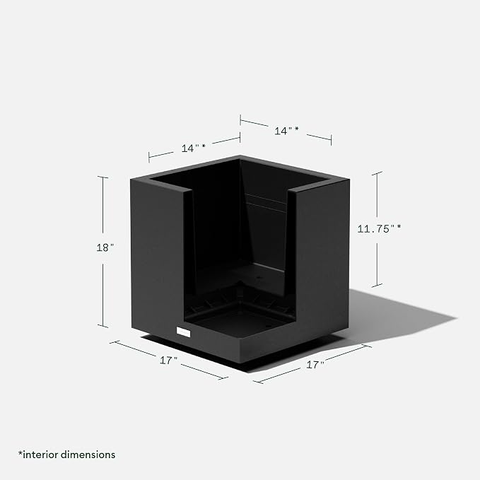 Veradek Block Series Cube Plastic Planter - Image 3