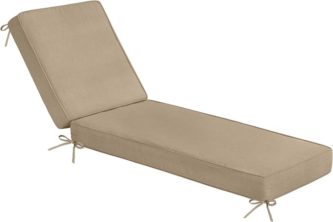 Sundale Outdoor Olefin Chaise Lounge Cushion, Water-Resistant Patio Lounge by SundaleOutdoor