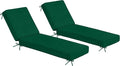 Sundale Outdoor Olefin Chaise Lounge Cushion Set of 2, Water-Resistant Patio by SundaleOutdoor