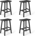 Bar Stools Set of 4, Waterproof UV-Resistant, Durable Resin Kitchen Island by OutdoorLivingPerfected