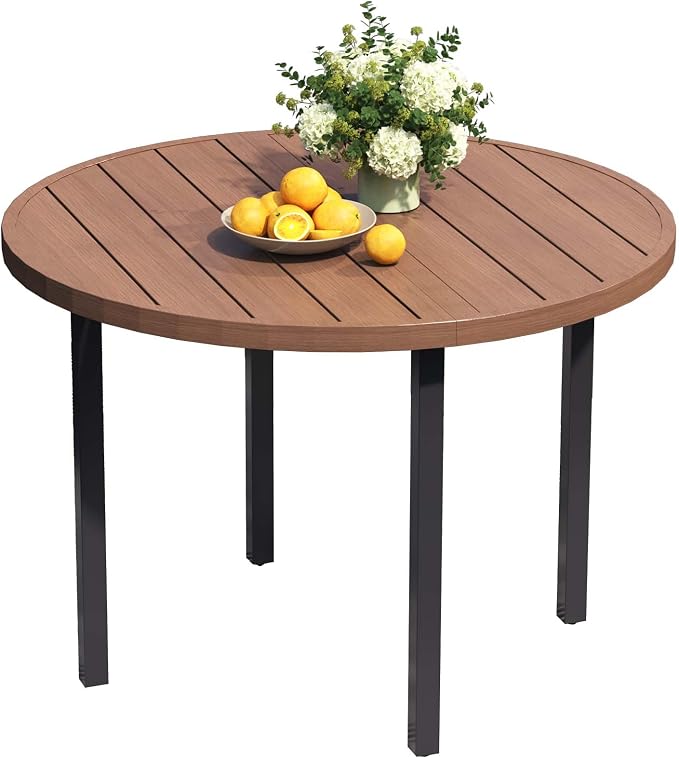 All-Weather 42" Round Outdoor Patio Table - Image 8