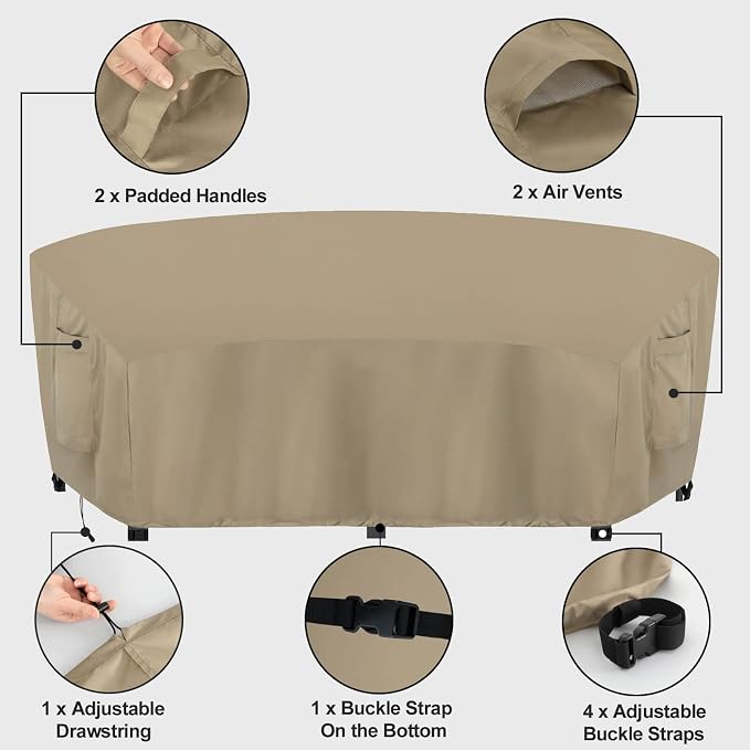 OutdoorLines Waterproof Curved Outdoor Sectional Cover - Image 5
