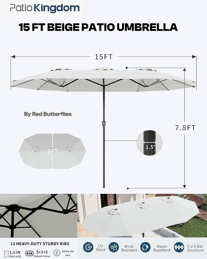 9-Piece White Outdoor Dining Set - Image 5