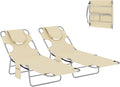 Outsunny Chaise Lounge Chair Outdoor Set of 2 by Outsunny