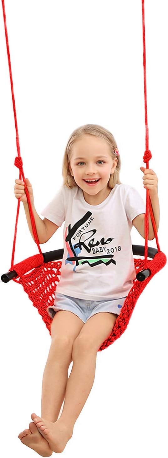 Swing Seat for Kids Heavy Duty Rope Play Secure Children Swing Set, Playground by JKsmart
