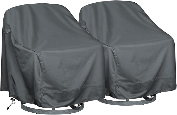 Outdoor Swivel Lounge Chair Cover 2 Pack, Waterproof Heavy Duty Outdoor Chair by HI%C2%B7%C2%B7%C2%B7YOURCOVER