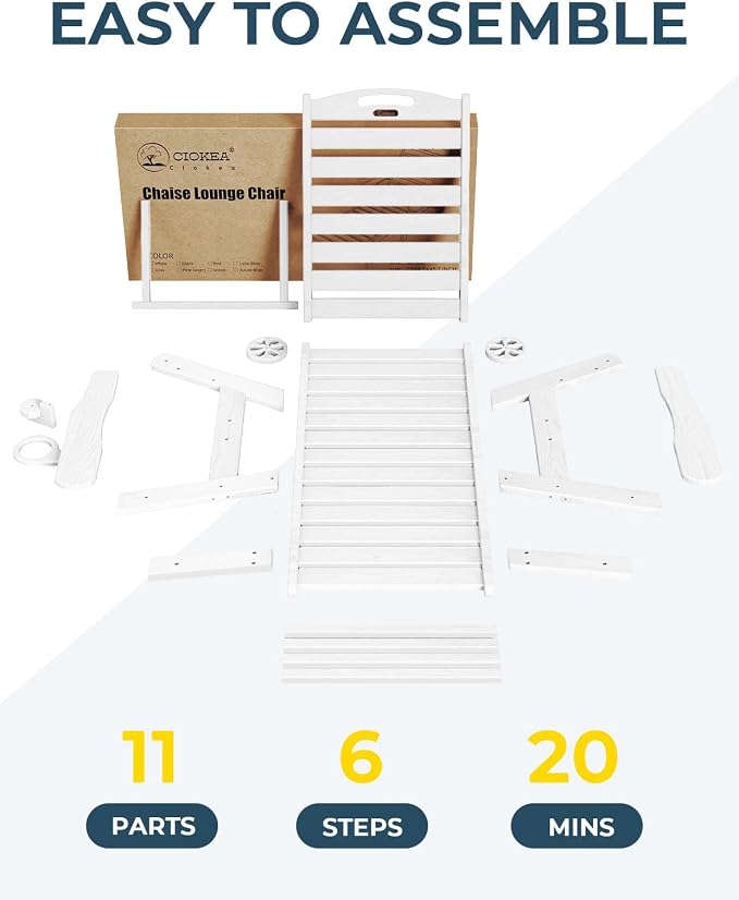 Outdoor Chaise Lounge Chair Set of 2, Patio Lounge Chairs - Image 7