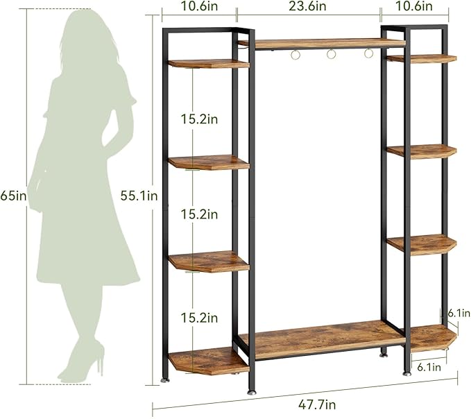 C1 Plant Stand Indoor with 6 Grow Lights, 6 Tiered Large Metal Plant Stand - Image 5