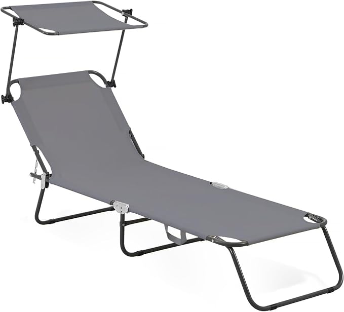 Folding Outdoor Lounge Chair by COMFYSURE