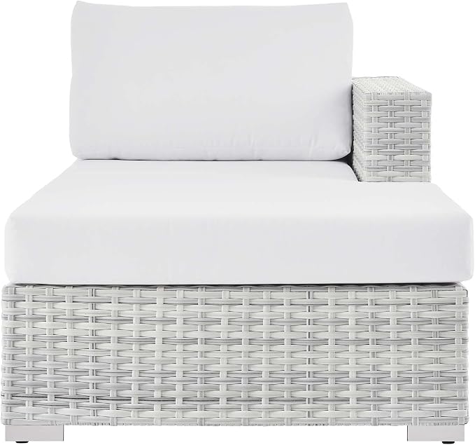 Modway EEI-4304-LGR-WHI Right Chaise, Light Gray White - Image 6