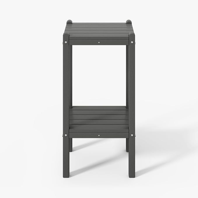 WestinTrends Malibu 36" Outdoor Adirondack HDPE 2-Tier Patio Side Table by WestinTrends